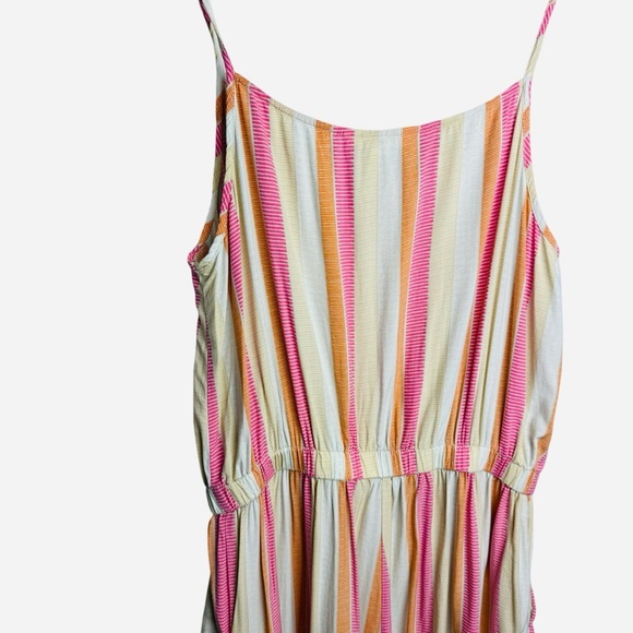 Matilda Jane Take A Chance Sleeveless Striped Jumpsuit Wide Leg Cropped Size S - Picture 8 of 10